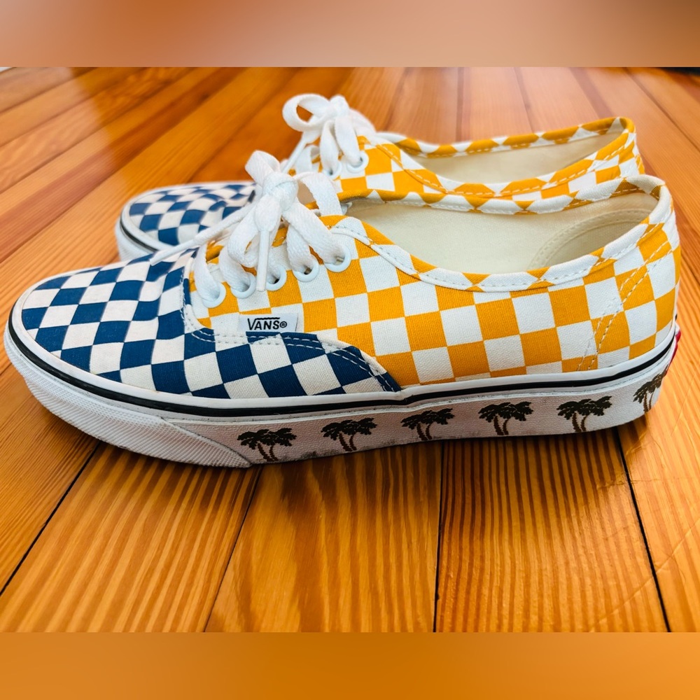 Vans Palm Tree Checkerboard Sneakers